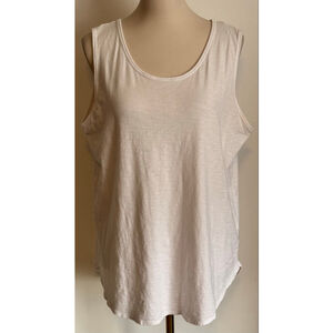 Women's MAX STUDIO White Tank Top XL